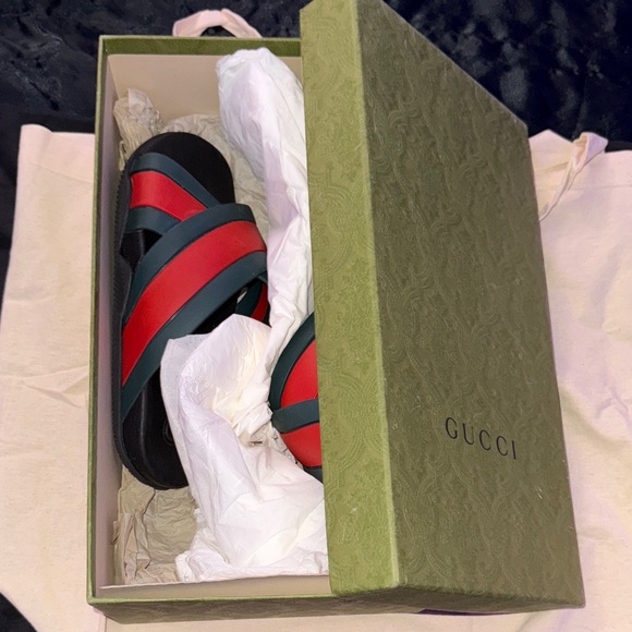 “Black” Women’s Gucci Web Sandals
